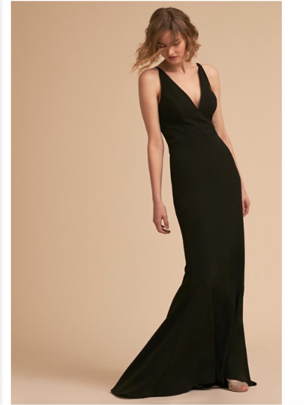 Katie May Black V-Neck Maxi Gown (Jones)